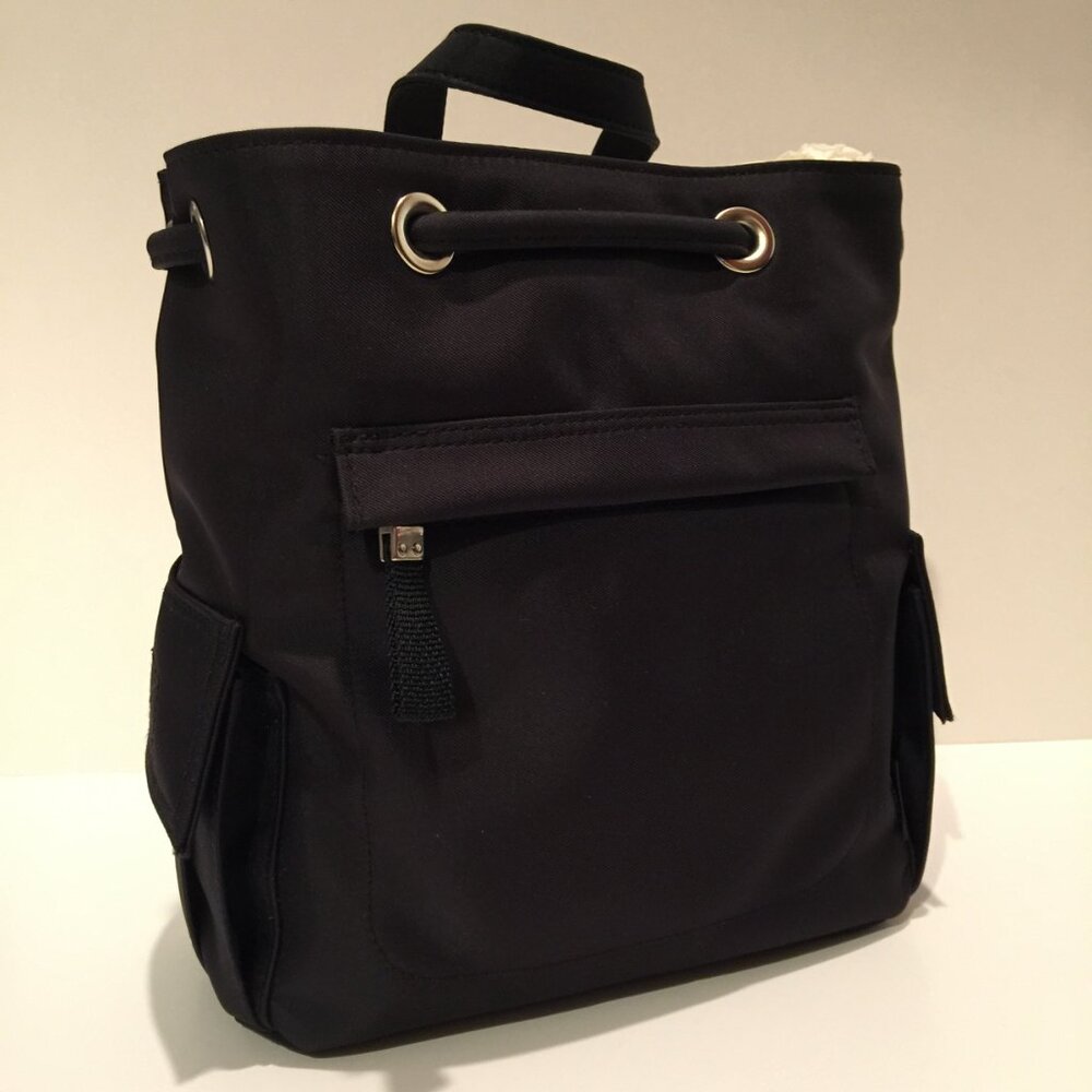 ESPRIT VINTAGE Authentic Nylon Backpack NEW with TAGS - Black